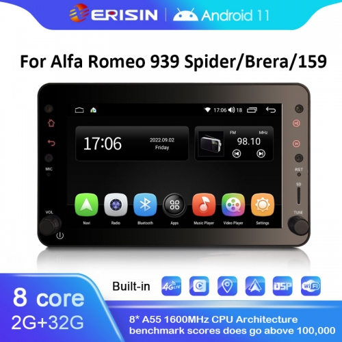 Autoradio tactile GPS Bluetooth Android & Apple Carplay Alfa Romeo