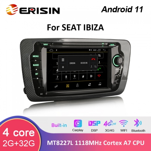 Android 12 8 Core 4GB + 64GB Radio de Coche para Seat Ibiza Soporte GPS Sat  Nav Carplay Android Auto DSP Bluetooth 5.0 WiFi Dab+ TPMS OBD2