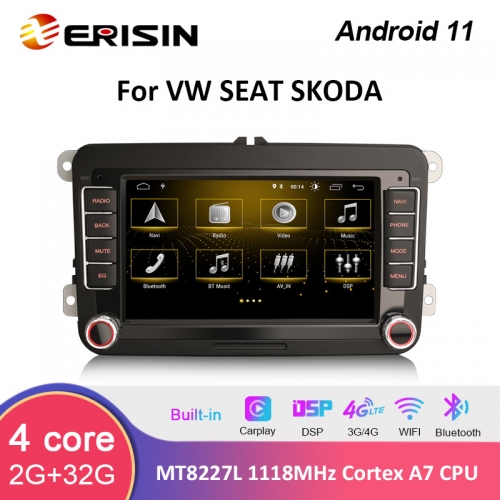 Erisin ES3135V 7 VW UI Android 11.0 Auto Multimedia Sytem GPS