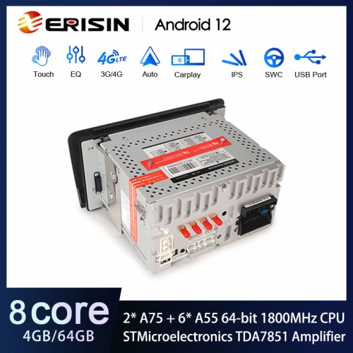Erisin 8-Cœurs Android 12 Bluetooth 5.0 Autoradio pour Audi A3 S3 RS3  RESE-PU 7