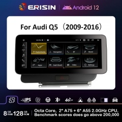 Erisin ES4675HR 12.3" Right-Hand-Drive Android 12 Car Stereo GPS For Audi Q5 (2009-2016)  CarPlay Auto Radio DSP IPS Multimedia