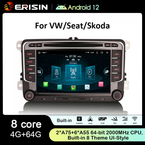 Erisin ES8935V 2 din Android 12.0 Carplay Car Radio DVD GPS For VW Volkswagen Passat B7 B6 Golf Touran Polo Tiguan Jetta