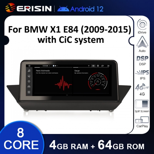 ES3884i Android 12.0 Auto Radio For BMW X1 E84 CIC Car Stereo Multimedia Video Player GPS Navigation Wireless Carplay DSP IPS BT5.0
