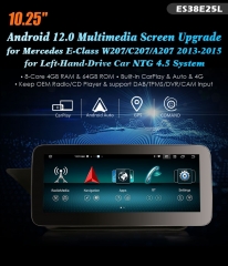 ES38E25L Android 12.0 Benz E-Class W207 C207 A207 GPS Car Multimedia Player Navigation Wireless CarPlay Auto Radio Stereo DSP WIFI