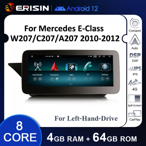 ES38E20L Android 12 CarPlay For Mercedes Benz E-Class W207 C207 A207 GPS Car Multimedia Player Navigation Auto Radio Stereo DSP WIFI