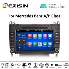 Erisin ES8121B 8" Octa-Core Android 11.0 Car DVD For Mercedes Benz Sprinter Viano Vito CarPlay Auto 4G GPS TPMS DVR DSP GPS System