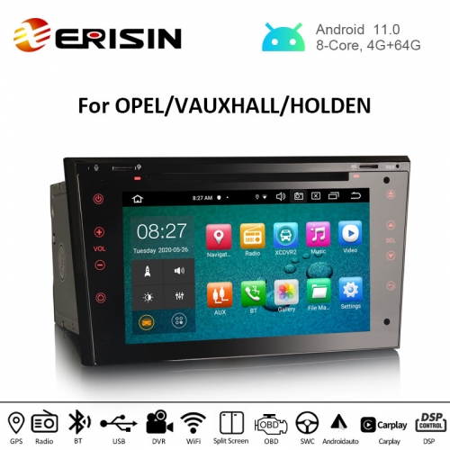 ES8173P 7 Android 11.0 Car Stereo DVD For Opel Astra Signum Corsa Signum  CarPlay & Auto Radio DSP OBD DAB+ GPS Sat