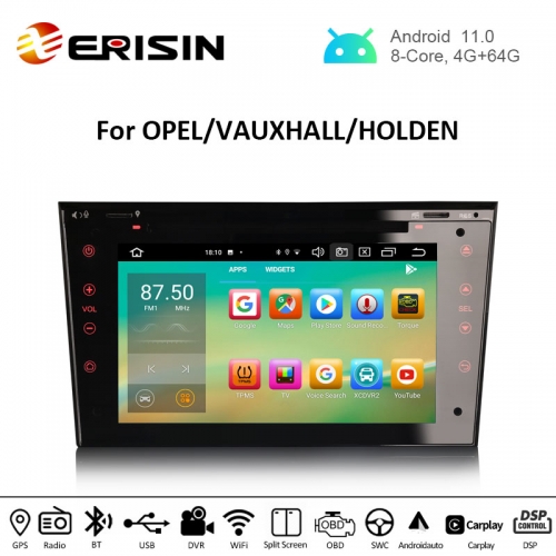 ES8173P 7" Android 11.0 Car Stereo DVD For Opel Astra Signum Corsa Signum CarPlay & Auto Radio DSP OBD DAB+ GPS Sat