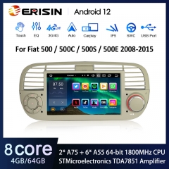 Erisin 7 Pollici 8-Core Android 12 Autoradio Navigatore GPS per FIAT BRAVO,  Supporto Capacitivo Touch Screen Lettore DVD Wireless CarPlay Android Auto  Bluetooth DSP DAB+WiFi Mirror Link OBD2 4GB+64GB : : Elettronica