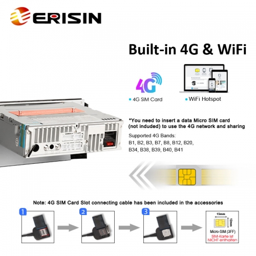 eribbonです！ Erisin ES8935V 2 din Android 13.0 Carplay Auto Car Radio DVD