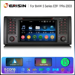 Erisin ES6739B Android 13.0 Car Stereo DVD For BMW 5er E39 M5 Wireless CarPlay Auto Radio GPS DSP IPS 4G LTE BT5.0 Multimedia