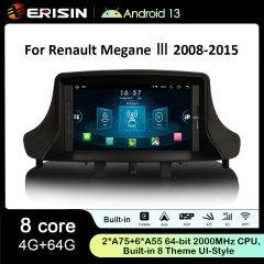 Erisin ES8937M 7" IPS Screen Android 13.0 Car Stereo For Renault Fluence Megane 3 GPS SatNav Radio DSP 4G LTE Wireless CarPlay Auto Bluetooth