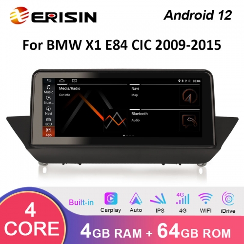 Erisin ES3684B 10.25" Android 12 Car Stereo For BMW X1 E84 IPS WiFi 4G DAB+ SatNav FM OEM RAdio CD Apple Carplay