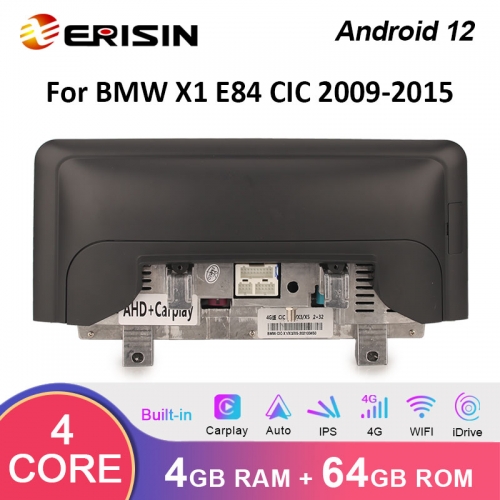 Erisin 10.25 8-Cœurs 4GO 64GO Android 14 GPS Stéréo Autoradio pour BMW Série 2 F45 F46 Série 2 F22 NBT Système Soutien IPS iDrive OEM Bluetooth 5.1 Dab CarPlay Android Auto Canbus DSP