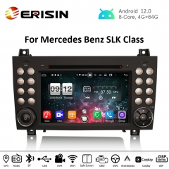 Erisin ES8740S 7" DSP Android 12.0 Car DVD CarPlay & Auto GPS For Benz SLK R171 SLK200 SLK280 SLK300 Stereo 4G DAB+