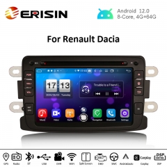 Erisin ES8783D 7" Renault Dacia PX5 Android 12.0 Car Stereo For Duster Logan Dokker Lodgy CarPlay & Auto GPS 4G DAB+ DSP