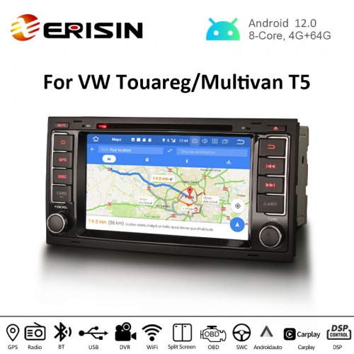 Podofo Android 11 Autoradio Für VW Touareg 1+16G 2004-2011 Transporter