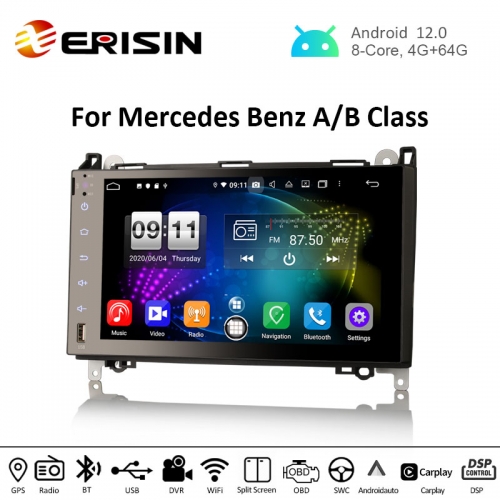 Erisin 9 Zoll 8-Kern 4GB 64GB Android 14 Autoradio Bluetooth mit GPS Navi für Mercedes A Klasse W169 B Klasse W245 Sprinter Viano W639 Vito VW Crafter CarPlay Android Auto DSP DAB WiFi Erisin 9 Zoll 8-Kern 4GB 64GB Android 14 Autoradio Bluetooth mit GPS Navi für Mercedes A Klasse W169 B Klasse W245 Sprinter Viano W639 Vito VW Crafter CarPlay Android Auto DSP DAB WiFi