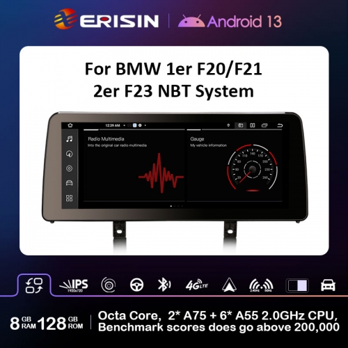 Erisin ES4620NL Android 13.0 Car Stereo Multimedia For BMW 1er F20 F21 2er F22 F23 NBT Head Unit Carplay Auto SWC Wifi IPS DSP