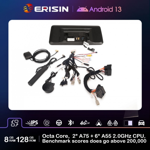 Erisin 12.3 Zoll Android Auto Radio Für Mercedes C-Klasse W204 - Android 14 Mit CarPlay