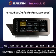 Erisin ES4674HL 12.3" 8GB RAM 128G Android 13 Car Stereo GPS For Audi A4/A5/B8/S4/S5 (2009-2016) CarPlay Auto Radio DSP IPS Multimedia