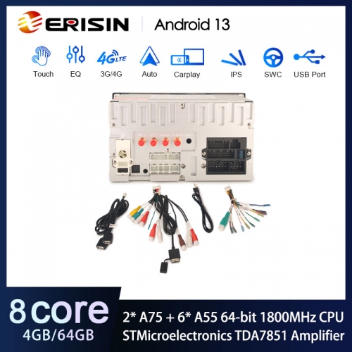 For Toyota Corolla EX Radio 2007 2008 2009 2010 2011 2012, 9 Inch Android Touch Screen Car Stereo, Carplay/Android Auto/32 EQ Audio/1280 * 720 Screen/SWC/Bluetooth/WiFi