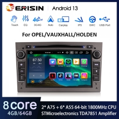 Erisin ES8560PG 7" IPS Android 13 Autoradio GPS Wireless CarPlay WiFi DAB+ Bluetooth OBD DSP Android Auto DTV For Opel Astra Combo Signum Corsa