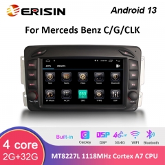 Erisin ES3179C 7" Android 13.0 Car Multimedia Player For Mercedes Benz CLK C-Class G-Class Viano & Vito GPS WiFi 4G CarPlay TPMS DVR Radio