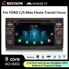 ES8966FB 7" DSP Android 13.0 Car DVD CarPlay & Auto GPS 4G For Ford Fiesta Galaxy Kuga C-Max S-Max Focus II Transit Stereo