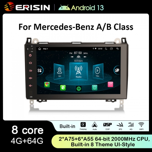 Erisin ES8992B 8 Core Android 13.0 DAB+ DSP Autoradio Wireless CarPlay 4G LTE OBD GPS SWC For Mercedes Benz A/B Class Sprinter Viano Vito Crafter
