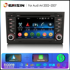Erisin ES6774A 7" Octa-Core 64GB Android 13.0 Car DVD Player For Audi A4 SEAT EXEO Stereo CarPlay Auto GPS 4G DSP BT5.0