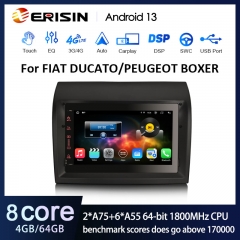 Erisin ES8874F 7" Android 13.0 Car Stereo For FIAT DUCATO CITROEN JUMPER PEUGEOT BOXER GPS Navi Wireless Carplay Auto Radio IPS