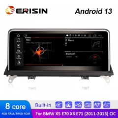 Erisin ES3270C 10.25" Octa-Core IPS Android 13.0 Car Stereo for BMW X5 E70 X6 E71 CCC OEM Radio GPS 4G SIM Wireless CarPlay Android Auto Multimedia