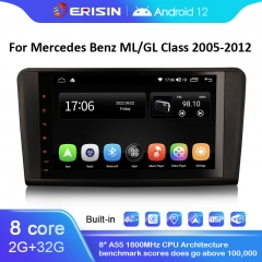 ES4194L 9" Android 12.0 Car Stereo GPS Radio For Mercedes Benz ML Class W164 GL Class X164 Wireless CarPlay & Auto Radio GPS DVR DSP