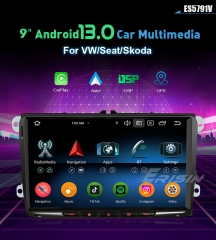 Erisin ES5791V HD Android 13.0 Car Stereo For VW Golf Plus Jetta V Bora EOS Seat Alhambra Skoda Superb GPS Sat CarPlay Auto Radio DSP 4G LTE BT5.0