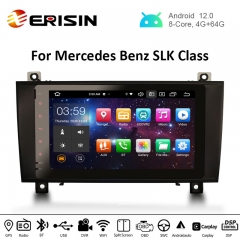 Erisin ES8184S 8" Android 12.0 Auto Multimedia System Radio Stereo For Mercedes-Benz SLK Class R171 W17 CarPlay & Auto GPS TPMS