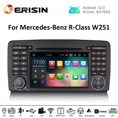 Erisin ES8181R 7" Android 12.0 Car Stereo DVD for Mercedes Benz R-Class W251 GPS Mulitmedia CarPlay Auto Radio DSP Bluetooth