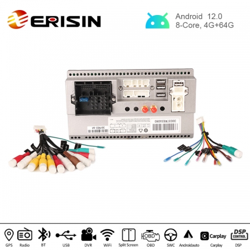 Erisin 8.8 8-Core Android 12 Autoradio Bluetooth 5.0 DAB Radio voor