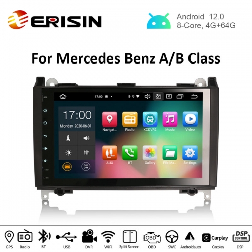 Erisin ES8101B 9" PX5 Android 12.0 Car Multimedia System CarPlay & Auto GPS TPMS DAB+ DSP for Benz Sprinter Viano Vito