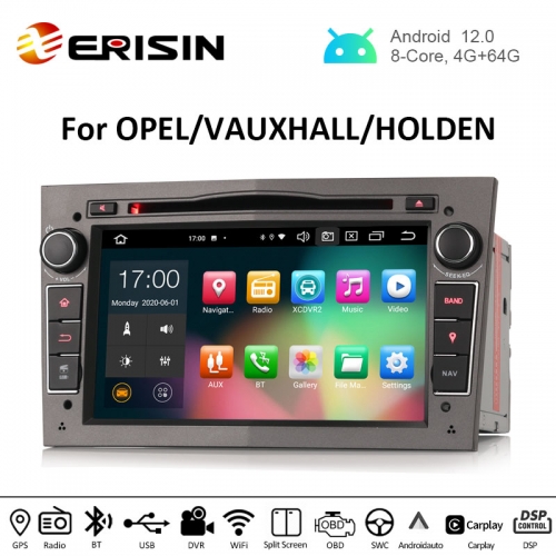 Erisin ES8160PG 7" Octa-Core Android 12.0 Car DVD DSP CarPlay & Auto GPS TPMS DAB+ for Opel Antara Zafira Combo