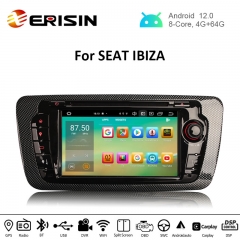 Erisin ES8122S 7" PX5 Android 12.0 Car DVD GPS For SEAT IBIZA DSP CarPlay & Auto Radio TPMS DAB+ 4G Bluetooth