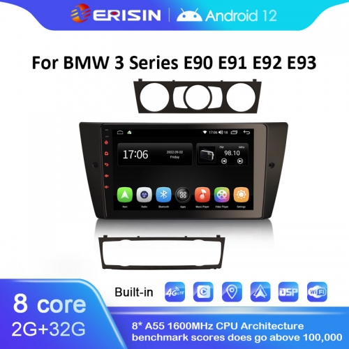 ES4190B 8-Core Android 14.0 Car Stereo GPS Radio For BMW 3 Series E90 E91 M3 E92 E93DAB+ DSP Autoradio Wireless CarPlay 4G LTE OBD Bluetooth