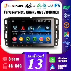 Erisin ES5786C Android 13 Car Multimedia Player For Chevrolet Buick GMC HUMMER Stereo GPS SatNav CarPlay Auto Radio DSP 4G WiFi IPS Screen