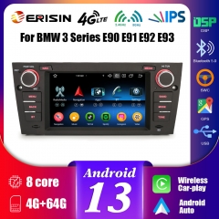 Erisin ES5767B Android 13.0 Car Stereo For BMW 3 Series E90 ES91 E92 E93 M3 E90 E92 E93 CarPlay Auto 4G WiFi DSP GPS System IPS Screen