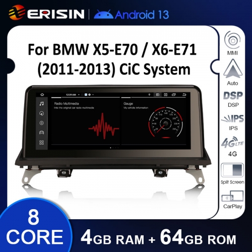ES3870I Android 13.0 Auto Radio For BMW BMW X5 E70 X6 E71 Car Multimedia Screen Upgrade GPS Navigation Apple Carplay BT5.0 4G LTE