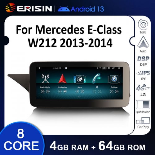 ES38E40L Android 13.0 CarPlay For Mercedes-Benz E-Class W212 / S212 COMAND GPS Car Multimedia Player Navigation Auto Radio Stereo DSP WIFI