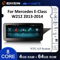 ES38E45R Right-Hand Drive IPS Android 13 Car Stereo GPS For Mercedes BENZ E-Class W212 S212 2013-2015 NTG 4.5 System Carplay Auto Radio WiFi 4G DSP
