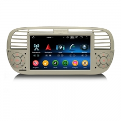 Erisin ES6750FWN Android 14 Car Stereo GPS for Fiat 500 500C 500S 500E Multimedia Player DPS WiFi CarPlay AUTO radio 4G IPS Screen