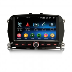 Erisin ES6751FN Android 14 Car Stereo GPS for Fiat 500 500C 500S 500E 500 Hybrid Multimedia DPS WiFi CarPlay AUTO radio 4G IPS Screen