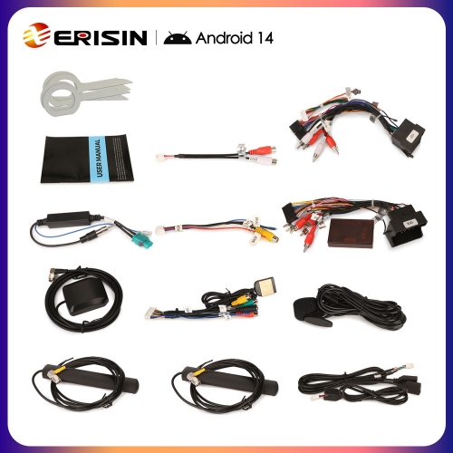 Erisin 8-Core 4GO+64GO Android 12 Autoradio Pour Audi A4 S4 RS4 RNS-E Seat Exeo 7 Pouces écran Tactile Lecteur GPS Multimédia Stéréo Dab+ Wireless CarPlay Android Auto Bluetooth WiFi DSP TPMS USB